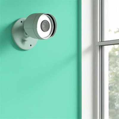 Tulsa vivint camera facing a window